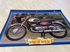 Suzuki T20 super six 250 1966 fiche carte moto passion collection Atlas