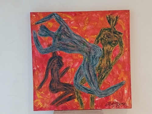 Peinture sur toile signe - peinture,
