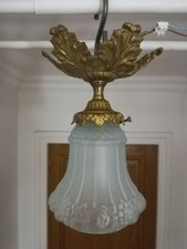 Ancien Plafonnier en Bronze