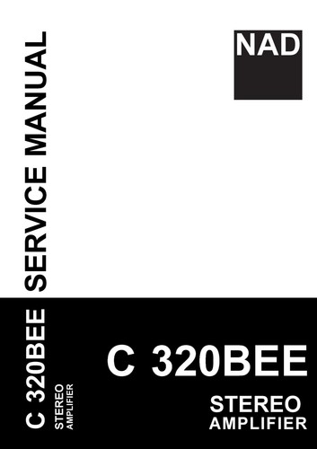 Service manuel instructions - manuel, d'instructions