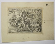 DELAUNE Etienne-"La grande prostituée de Babylone, Emblème moral.".XVIe.