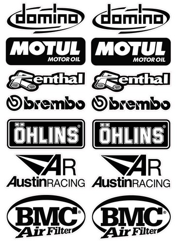 Sponsor decals stickers - decals,