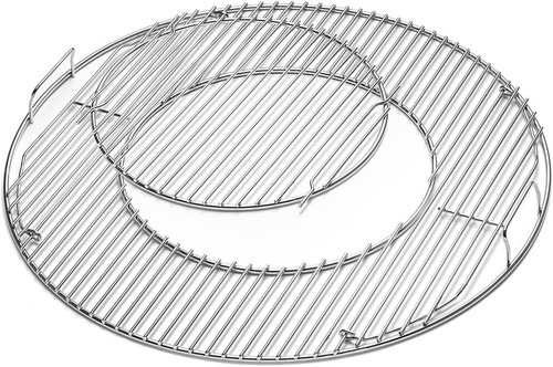 Hinged cooking grate for - hinged,
