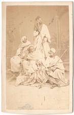 Guerriers marocains avec leurs fusils mukahla circa 1870 Photo CDV Maroc
