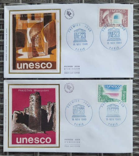 Serie unesco enveloppe fdc - serie,