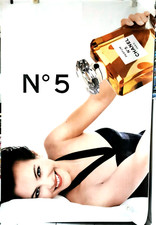 CHANEL - Affiche originale Parfum "N°5" Carole Bouquet 1994 Ft Abribus 120x176cm
