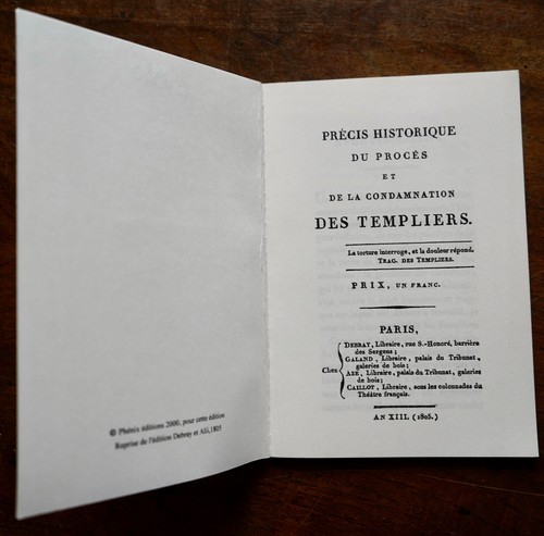 Precis historique proces et - du,
