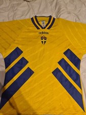Maillot Sweeden Suède 1994 football Adidas xl