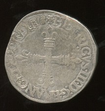 Henri III (1574-1589) 1/4 d'écu 1578 T Nantes