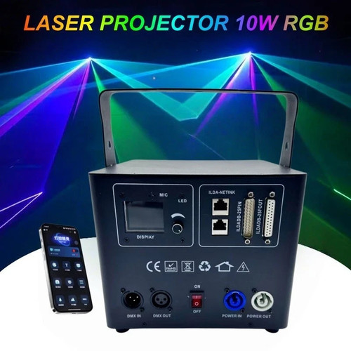 10w rgb laser light remote - rgb,