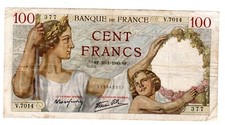 France Billet  100 FRANCS 1939 1941  1942 SULLY BON ETAT