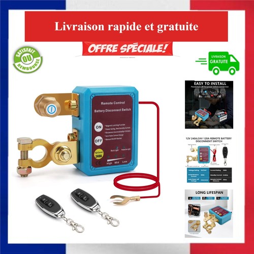 Coupe circuit batterie 12v - circuit,