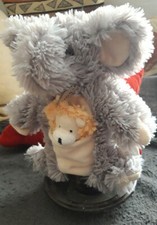 Dpd/doudou marionnette Elephant poil long & Mario à doigt lion HISTOIRE D'OURS