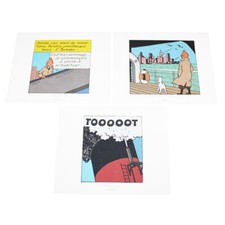 Offset x 3 / Tintin en Amérique / Planche n° 62 Strip / Hergé ( 2010 )