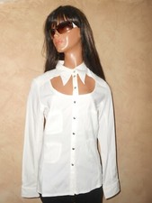 Nathalie Chaize Chemise Blanche Originale  T 38 40