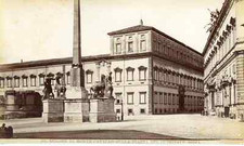 Italia, Roma, Colossi di Monte Cavalo sulla Piazza del Quirinale  Vintage albume