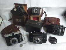 LOT 6 APPAREILS PHOTO  6 X 9  ARGENTIQUE VINTAGE BOX  BAKELITE ART DECO