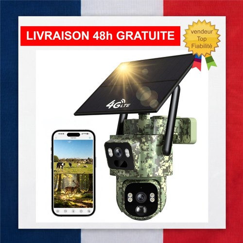 Caméra chasse solaire - 4g,