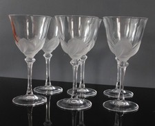 6 verres à eau  cristal d' Arques modèle Florence