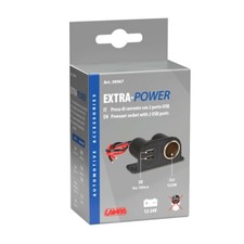 Prise Courant Allume-Cigare Double USB Électrique Pour car Truck Indicateur LED