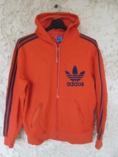 Veste à capuche ADIDAS Trefoil orange vintage Ventex tracktop jacket jacke M