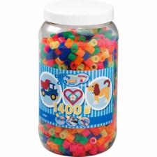 Hama Perles à repasser Maxi - Neon Mix 1400 perles (6 couleurs) dans boîte de...