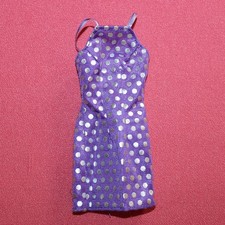 Robe violette pois pour Barbie