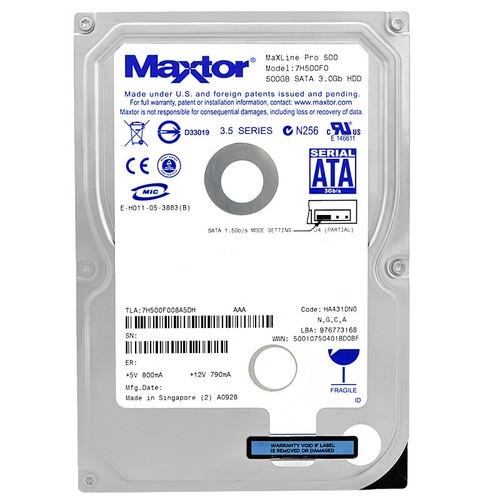 Disque dur maxtor 500gb - disque,