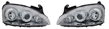2x PHARE AVANT DROITE +GAUCHE ÉLECTRIQUE CHROME POUR OPEL COMBO TOUR (2001-2011)