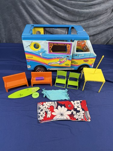 Vintage barbie beach bus dodge - beach,