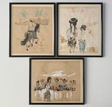 Triptyque 3 Aquarelle