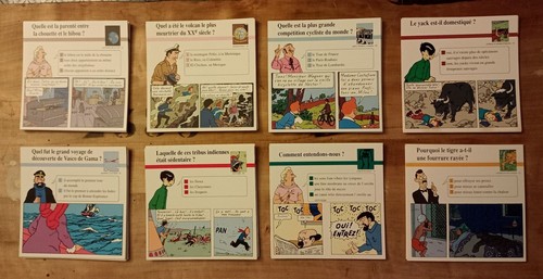 Lot fiches tintin 1991 - fiches,
