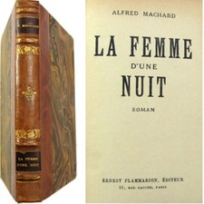 La Femme d'une nuit 1929 roman