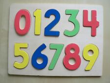 JEU EN BOIS PUZZLE CHIFFRES 2 à 4 ans