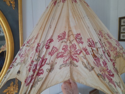 Ombrelle ancienne tissu - , fleuri