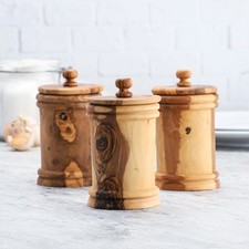 Pot à Épices en Bois