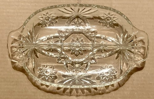 Heavy cut lead glass - glass, vintage