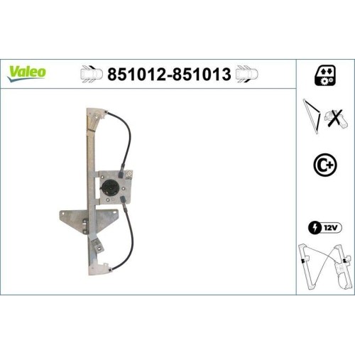 Lève vitre valeo 851012 pour - vitre,