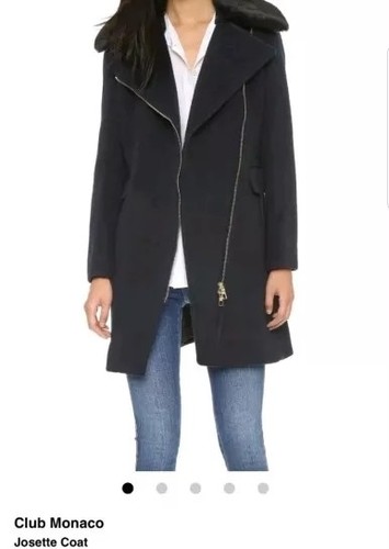 Club monaco josette black wool - black,