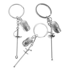 3 Pcs Porte-clés Mini Escrime