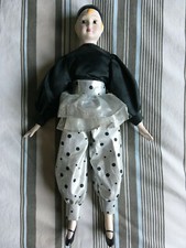 Poupée Arlequin porcelaine -