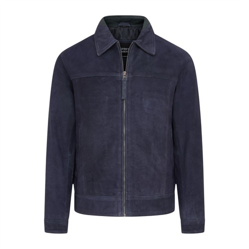 Veste biker harrington daim - harrington, en