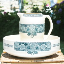 Service de toilette broc et cuvette Longchamp collection Thèbes Terre de Fer