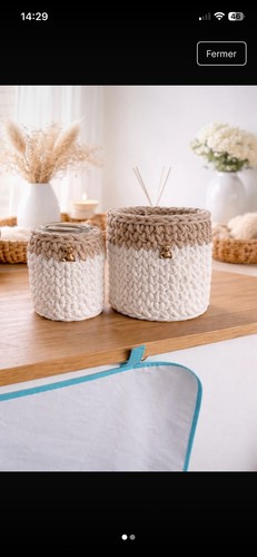 Lots paniers rangement - 2,
