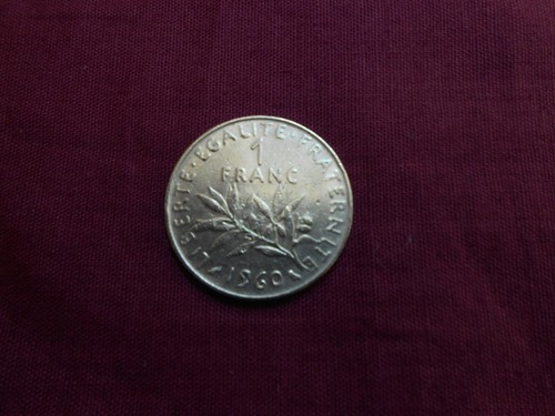Piece franc nickel 1960 - 1, franc-nickel-