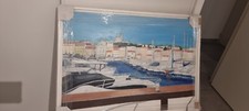 tableau peinture huile sur toile moderne, encadrement caisse américaine 