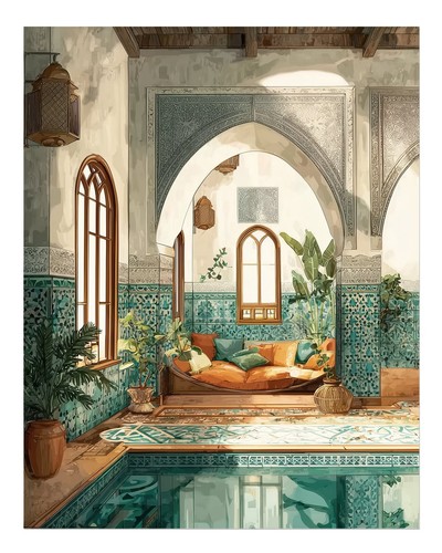 Affiche art mural oasis - d'art,