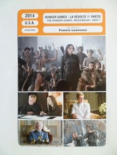 CARTE FICHE CINEMA 2014 HUNGER GAMES LA REVOLTE 1 Jennifer Lawrence J.Hutcherson