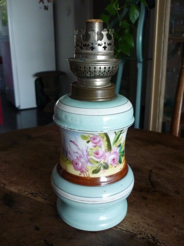 Ancienne lampe porcelaine - porcelaine, ix