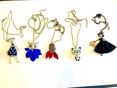 Lot colliers sautoir - de,